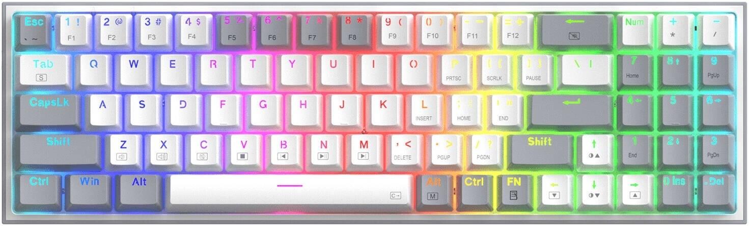 Selected image for REDRAGON Gaming tastatura Pollux RGB bela