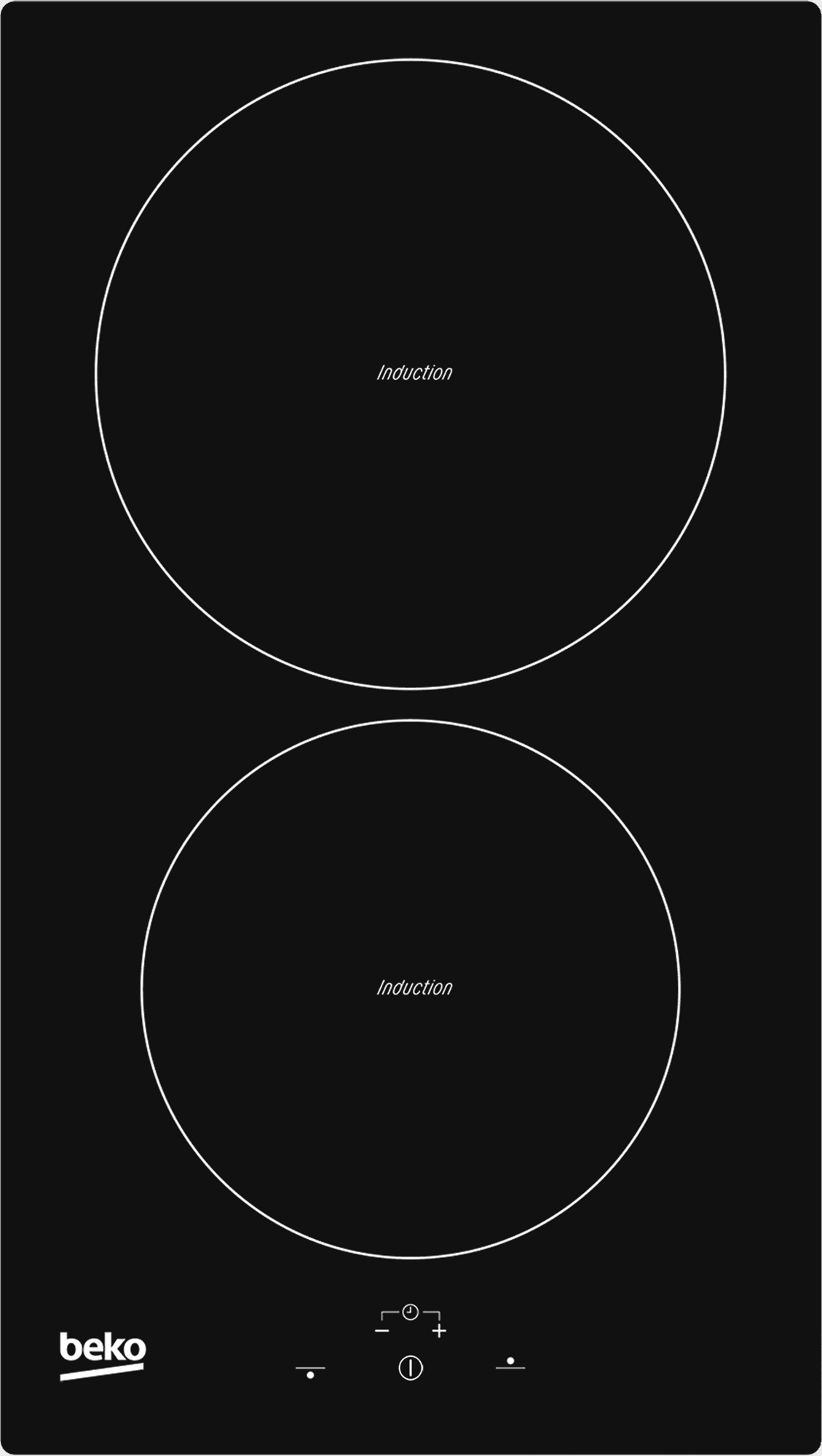BEKO Ugradna ploča HDMI 32400 DT, Indukciona, 2 zone kuvanja, Crna