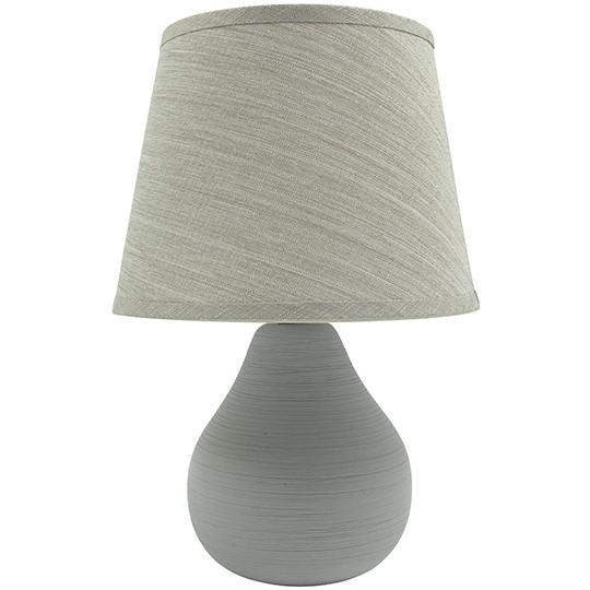 MITEA LIGHTING Keramička stona lampa M1013 1x40W E14, Siva