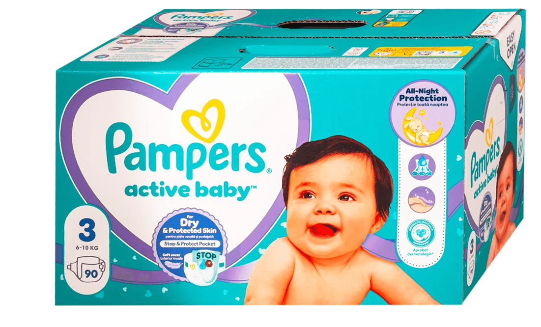 Pampers Pelene Active baby 3, GP, 6-10 kg, 90/1