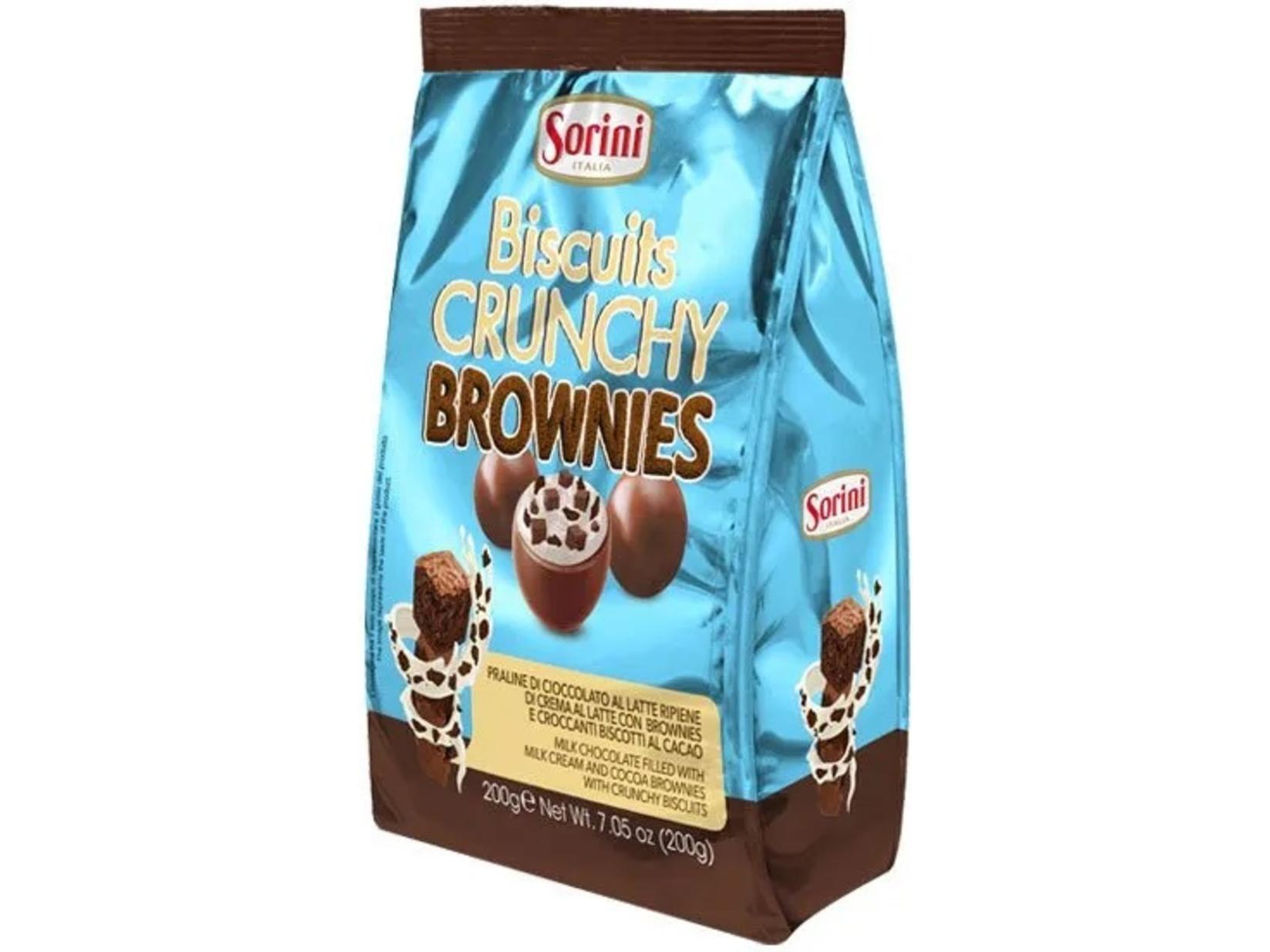 Sorini Čokoladne praline Biscuits crunchy brownies, 200gr