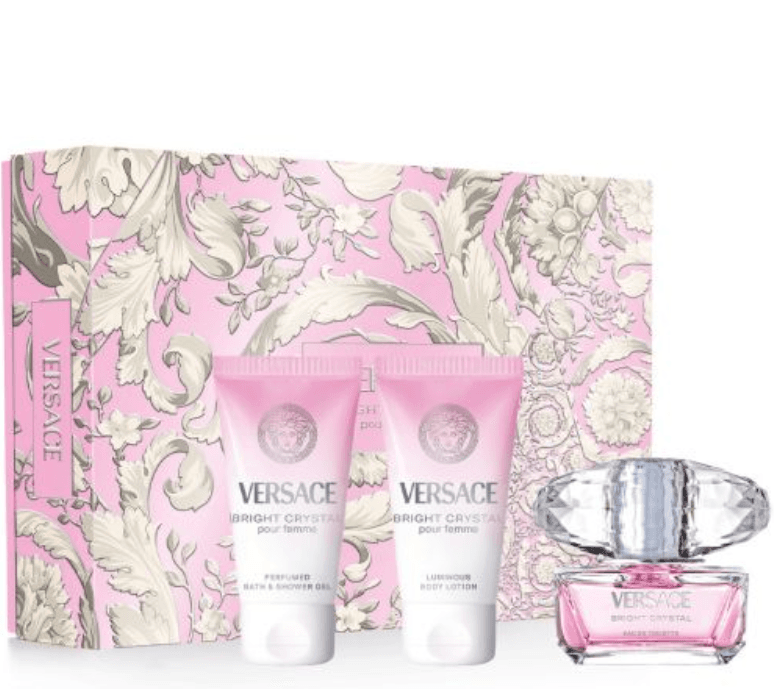 Versace Ženski poklon set Bright Crystal, EDT, 50 ml+ Gel za tuširanje, 50 ml + Losion za telo, 50 ml