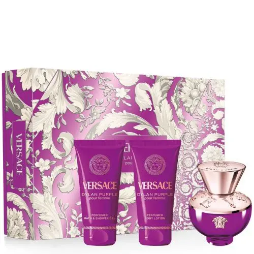 Versace Ženski poklon set Dylan Purple, EDP, 50 ml + Gel za tuširanje, 50 ml + Losion za telo, 50 ml