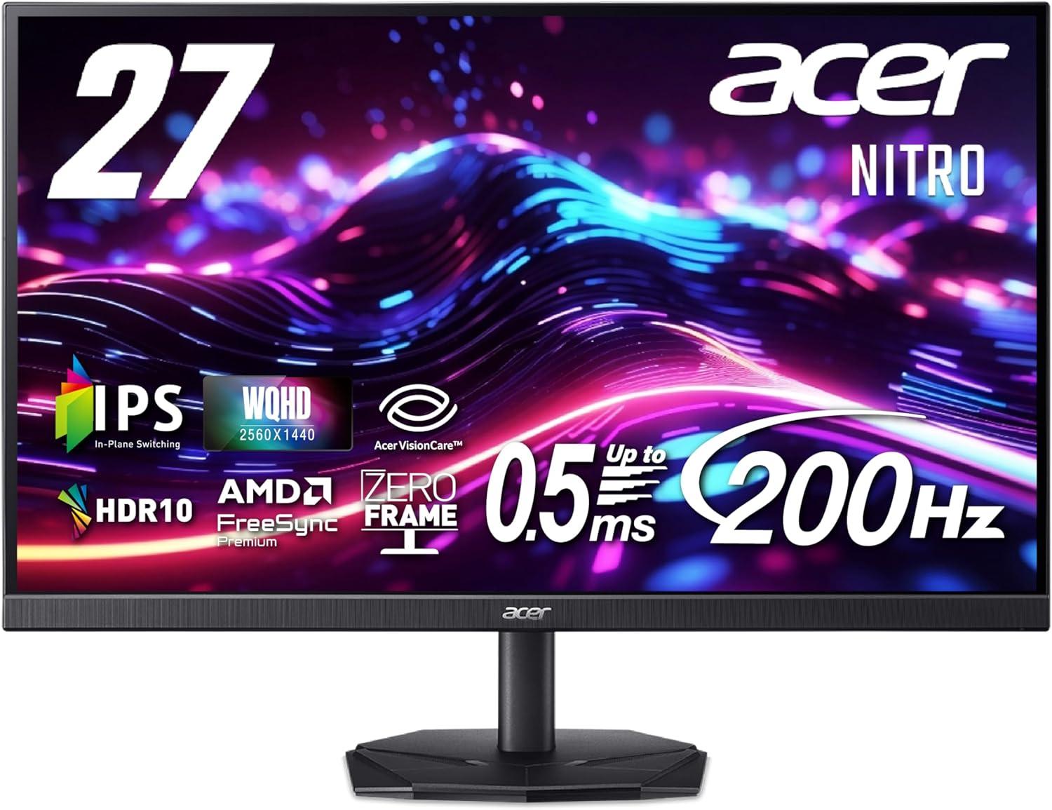 Acer Gaming monitor 27" KG271UX1BMIIPX Nitro 2560x1440/IPS/200Hz/Zvucnici