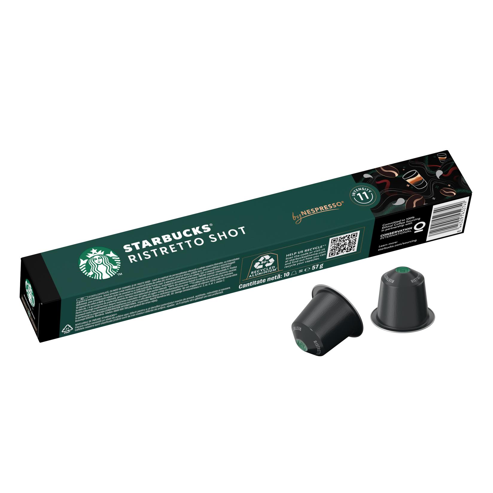 Starbucks Nespresso Kapsule za kafu Ristretto Shot, 10 kapsula, 57g