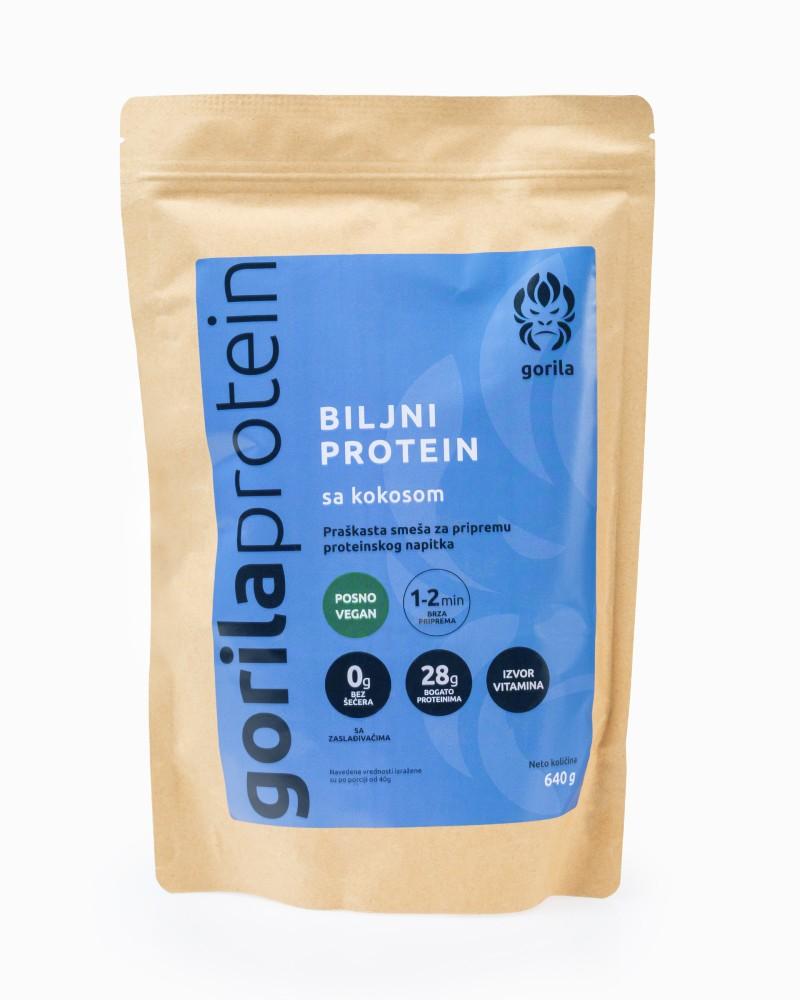 Gorila protein Biljni protein, Kokos, 640 g