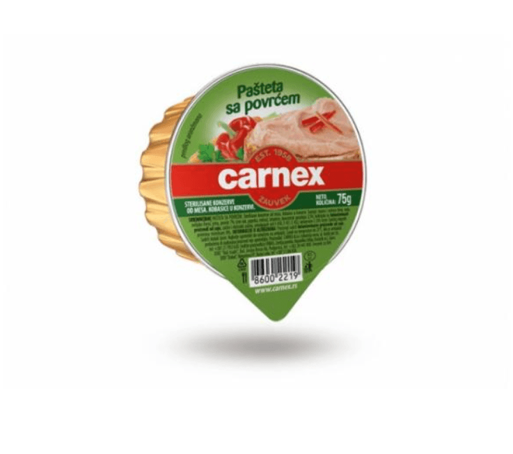 Carnex Pašteta sa povrćem, 50g
