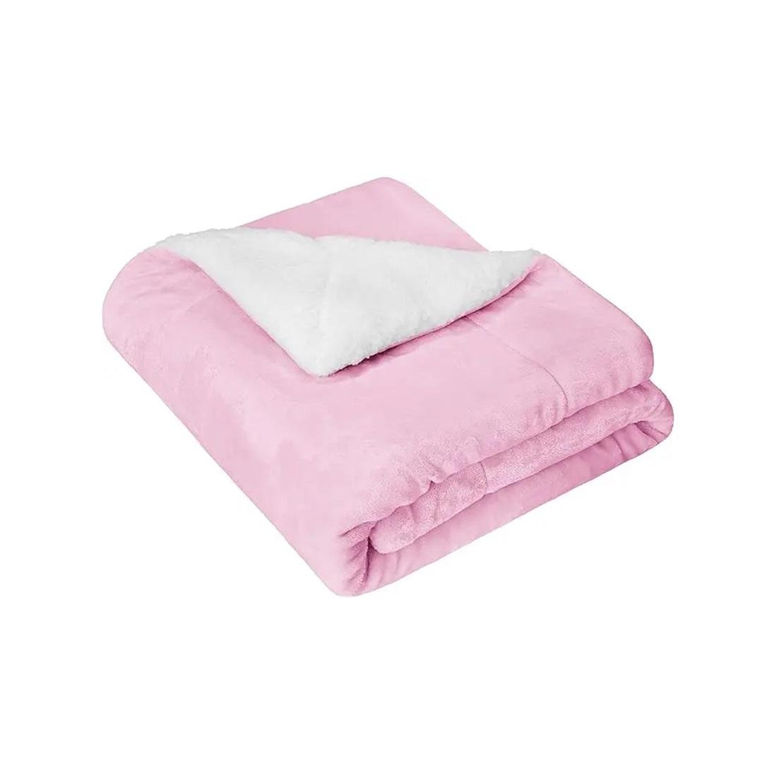 Blue Bell Ćebe sa krznom, 150x200 cm, Roze