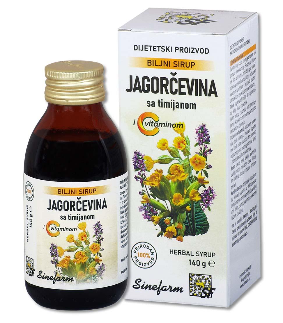 SINEFARM Sirup od jagorčevine sa timijanom C vitaminom 140 g