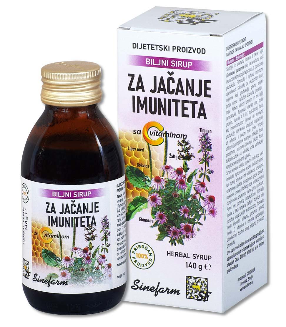 SINEFARM Sirup za jačanje imuniteta sa C vitaminom 140 g