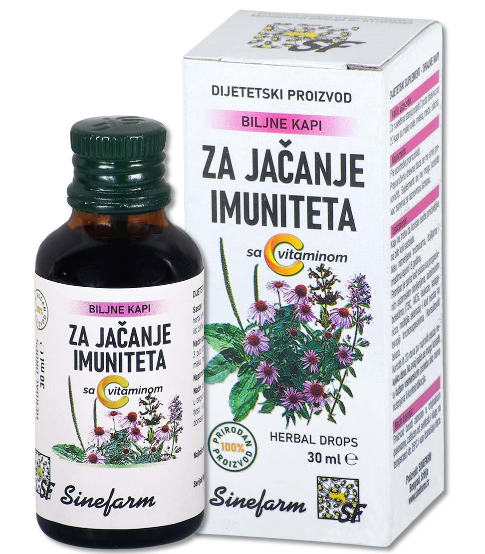 SINEFARM Kapi za jačanje imuniteta sa C vitaminom 30 ml