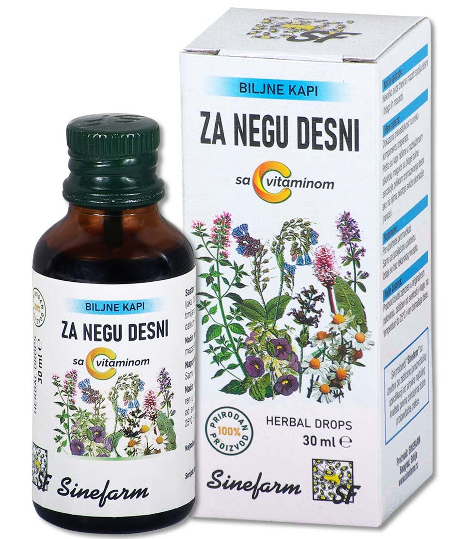 SINEFARM Kapi za negu desni sa C vitaminom 30 ml