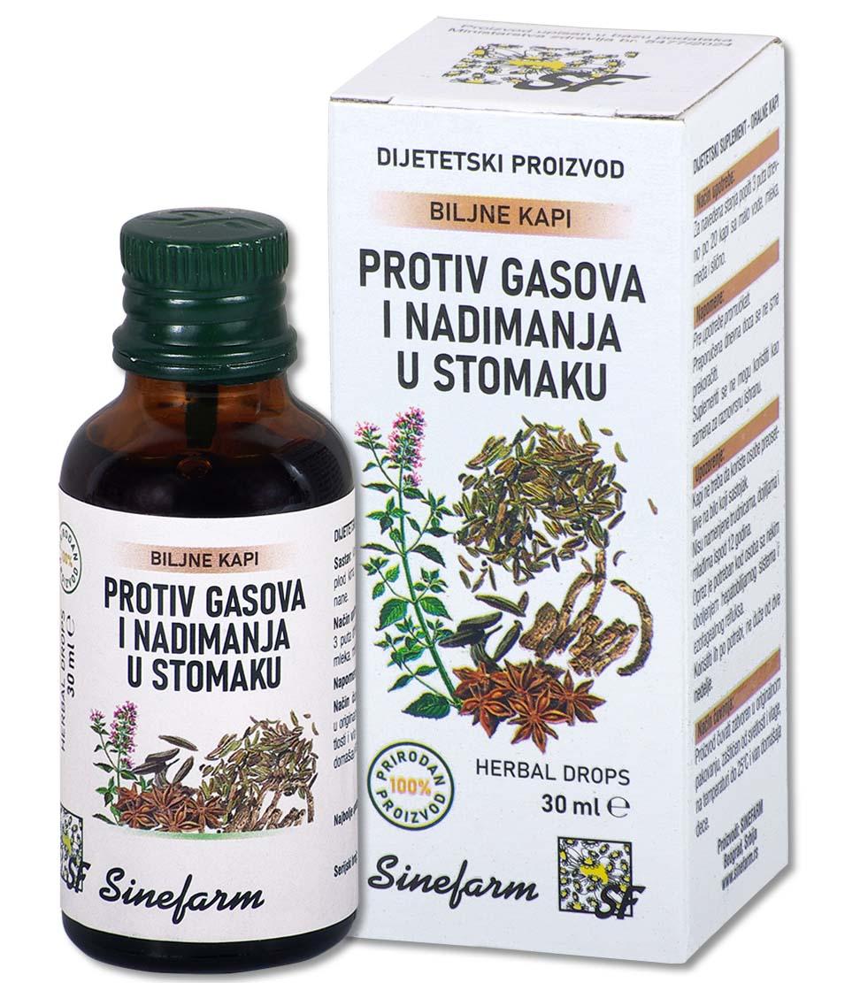 SINEFARM Kapi protiv gasova i nadimanja u stomaku 30 ml