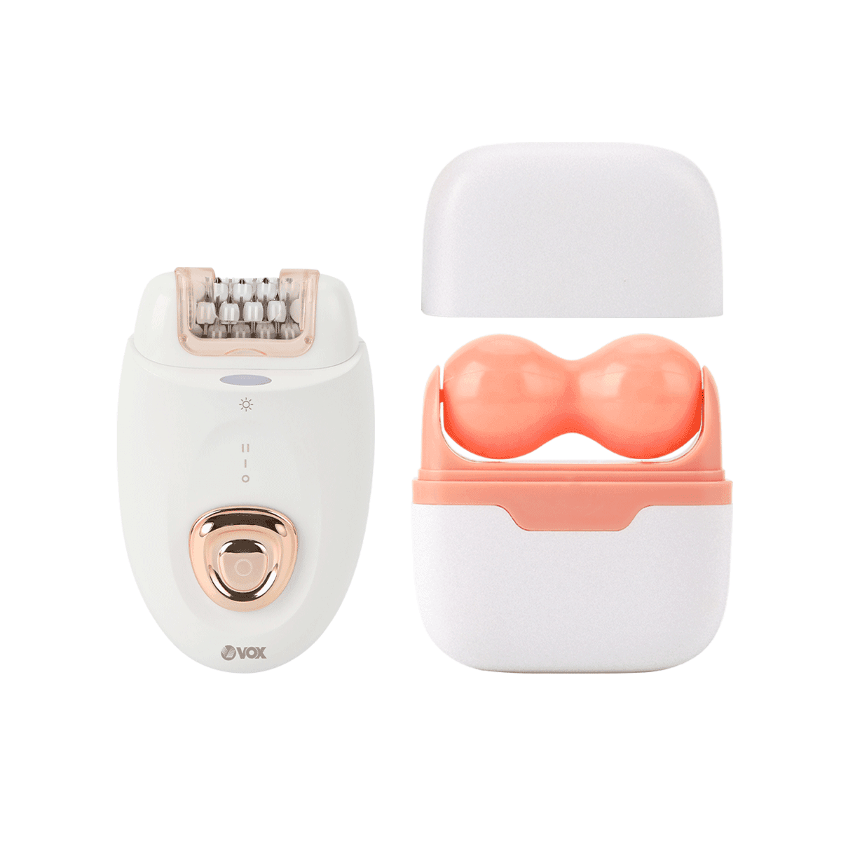 VOX Set roler za lice i Epilator SETLS5058N, 600 mAh, Beli