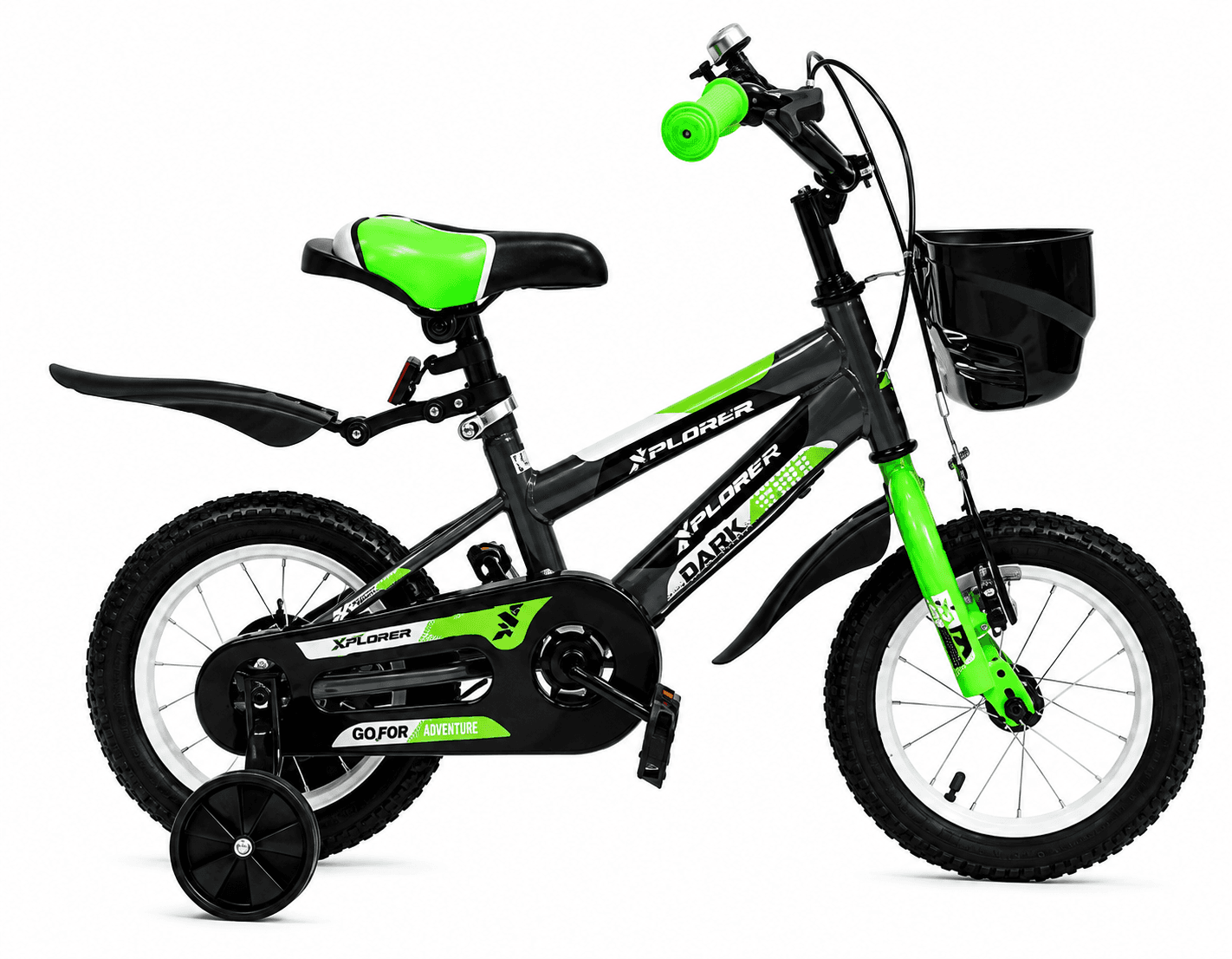 Xplorer Dečiji bicikl Dark 12", Crno-zeleni