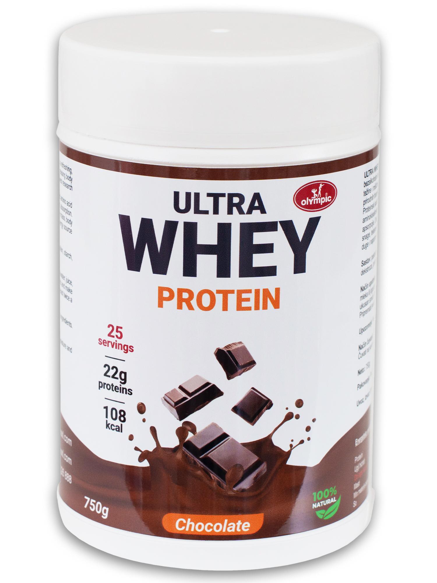 Olympic Ultra Whey Protein Čokolada, 750g, 2 komada