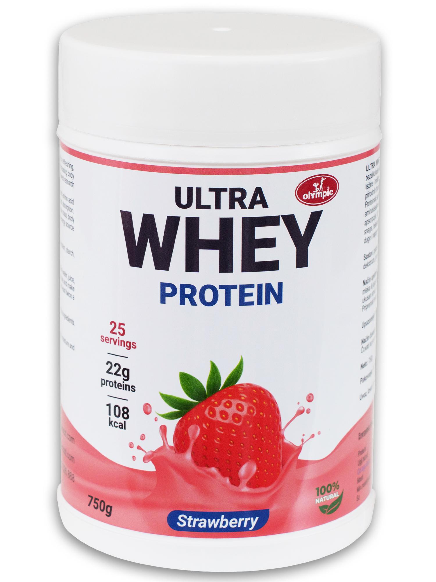 OLYMPIC Ultra Whey Protein, Jagoda, 750g