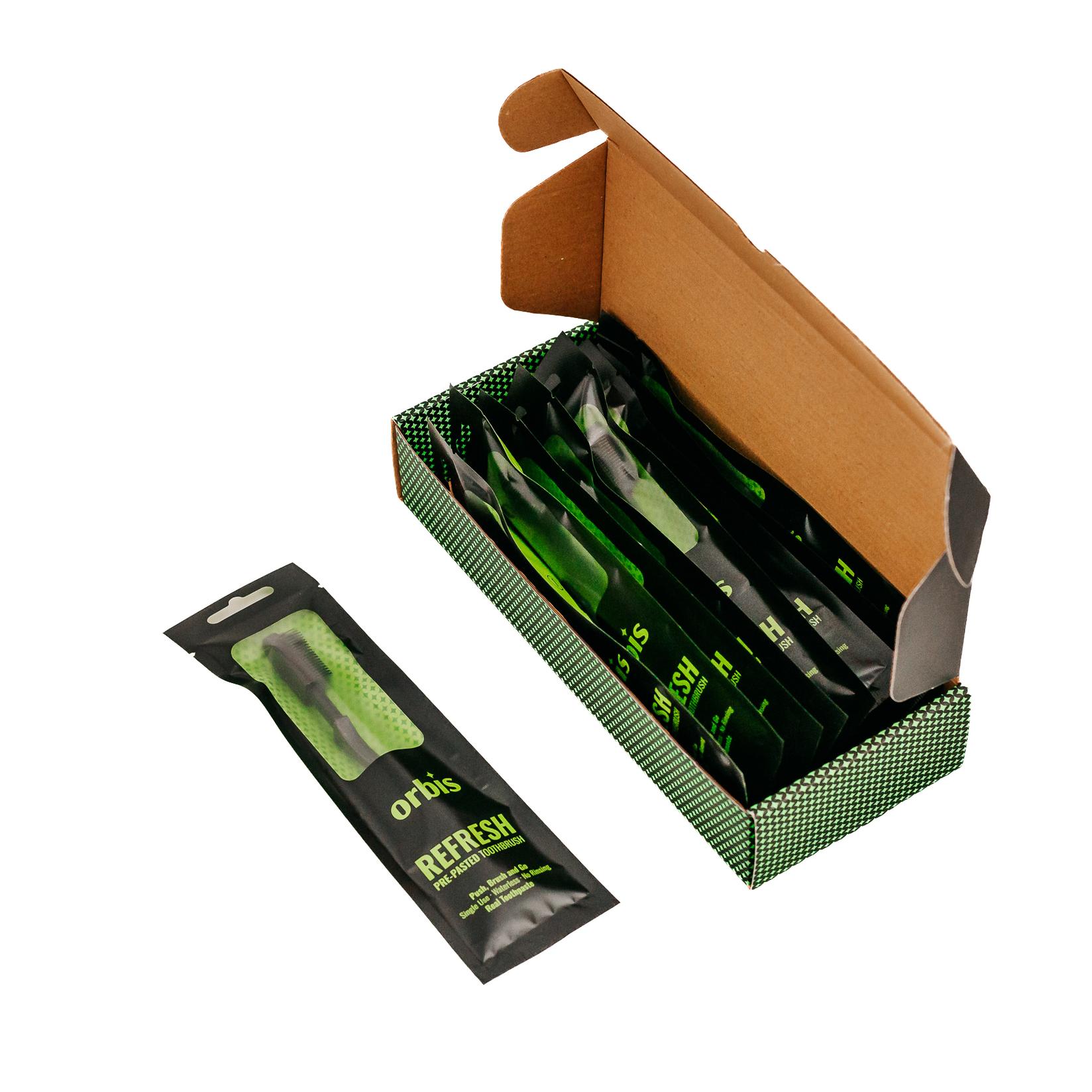 ORBIS Jednokratna četkica za zube sa pastom ReFresh, 10 komada