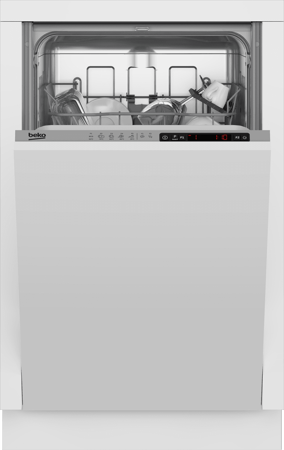 Beko Ugradna mašina za pranje sudova DIS35023E, 10 Kompleta, Bela