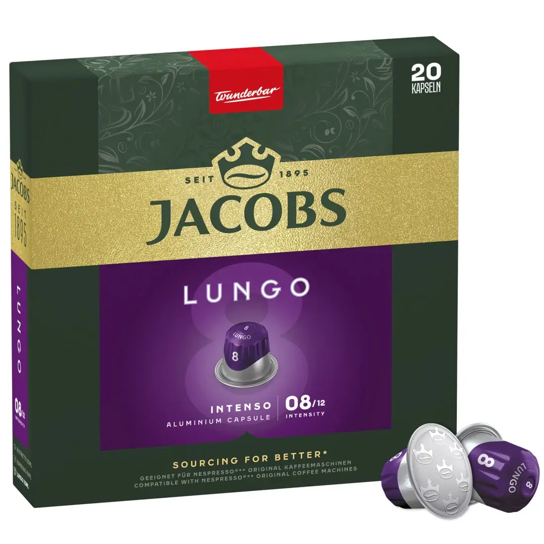 Jacobs Kapsule za kafu Lungo 8, 20 Komada