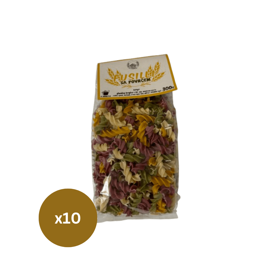 Kora Tajna Fusilli sa povrćem 10x300g