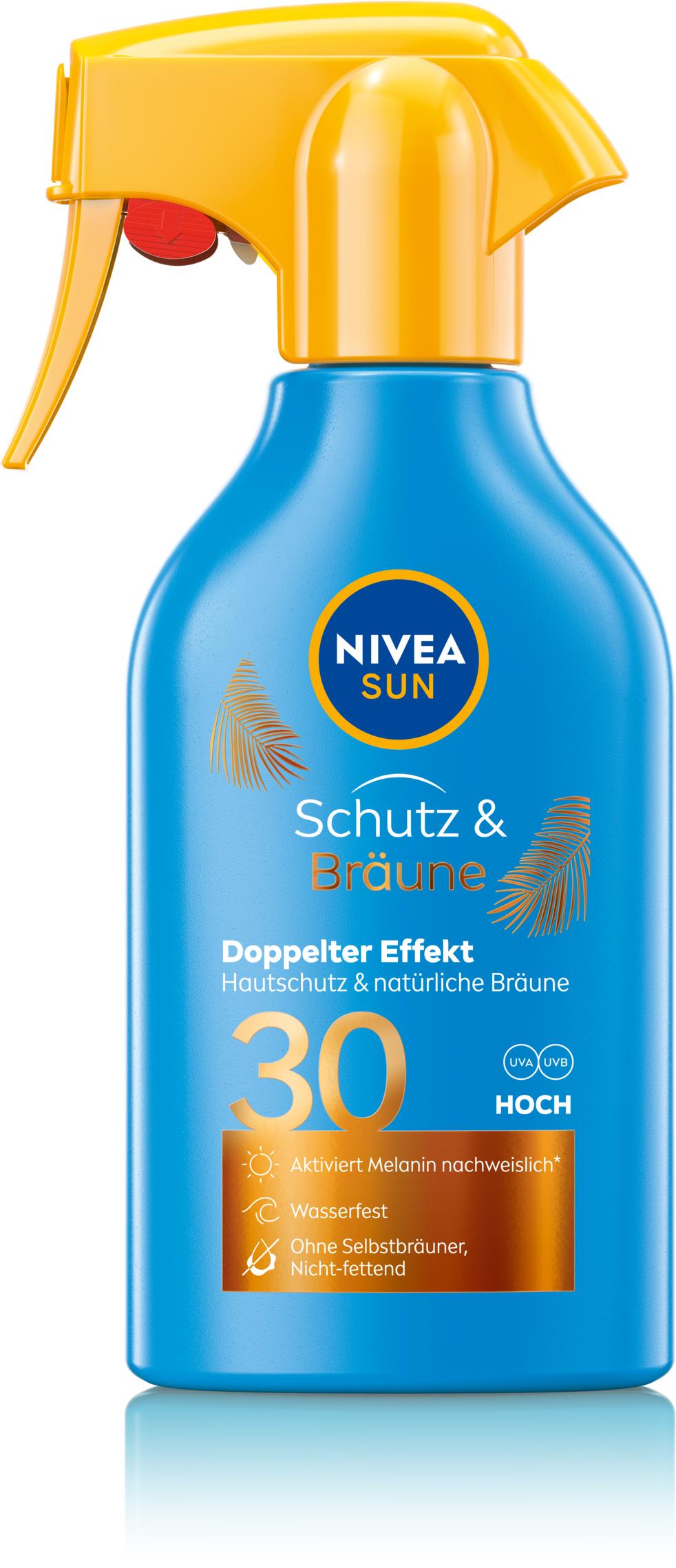 NIVEA SUN Protect & bronze Sprej sa raspršivačem za zaštitu od sunca, SPF 30, 270 ml