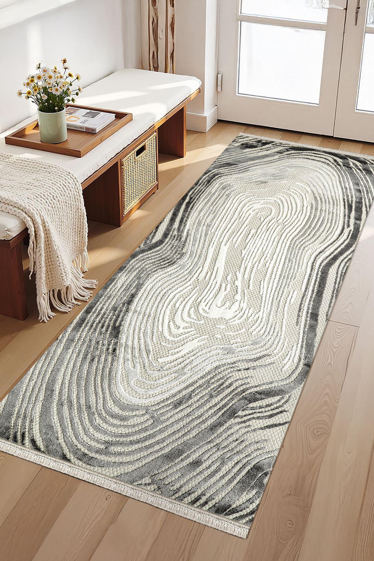 Conceptum Hypnose Tepih Amorf-Ar001, Pravougaoni, 100 x 200 cm, Krem