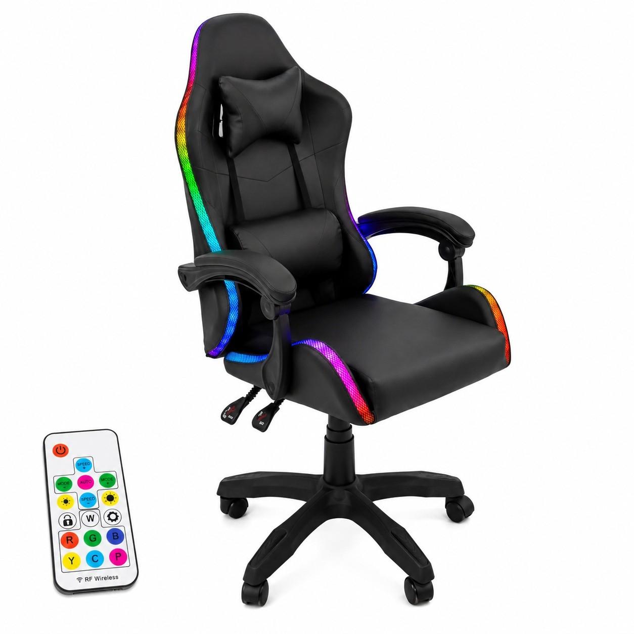 Modul Gejmerska stolica Gameforge LED, RGB, Crna