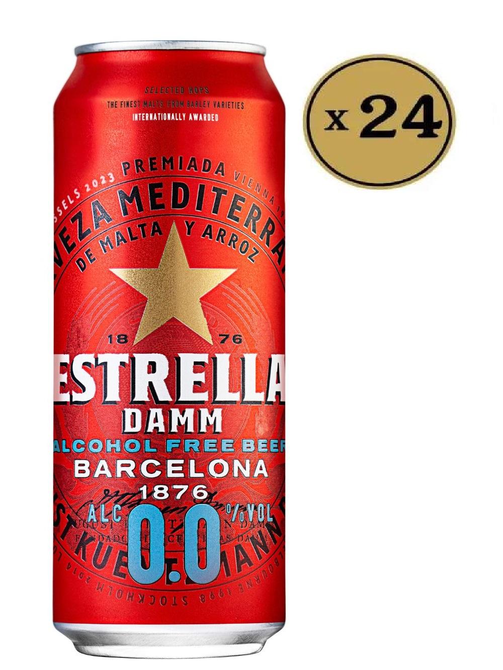 Estrella Damm Pivo Free 0%, 0,5l, 24 komada