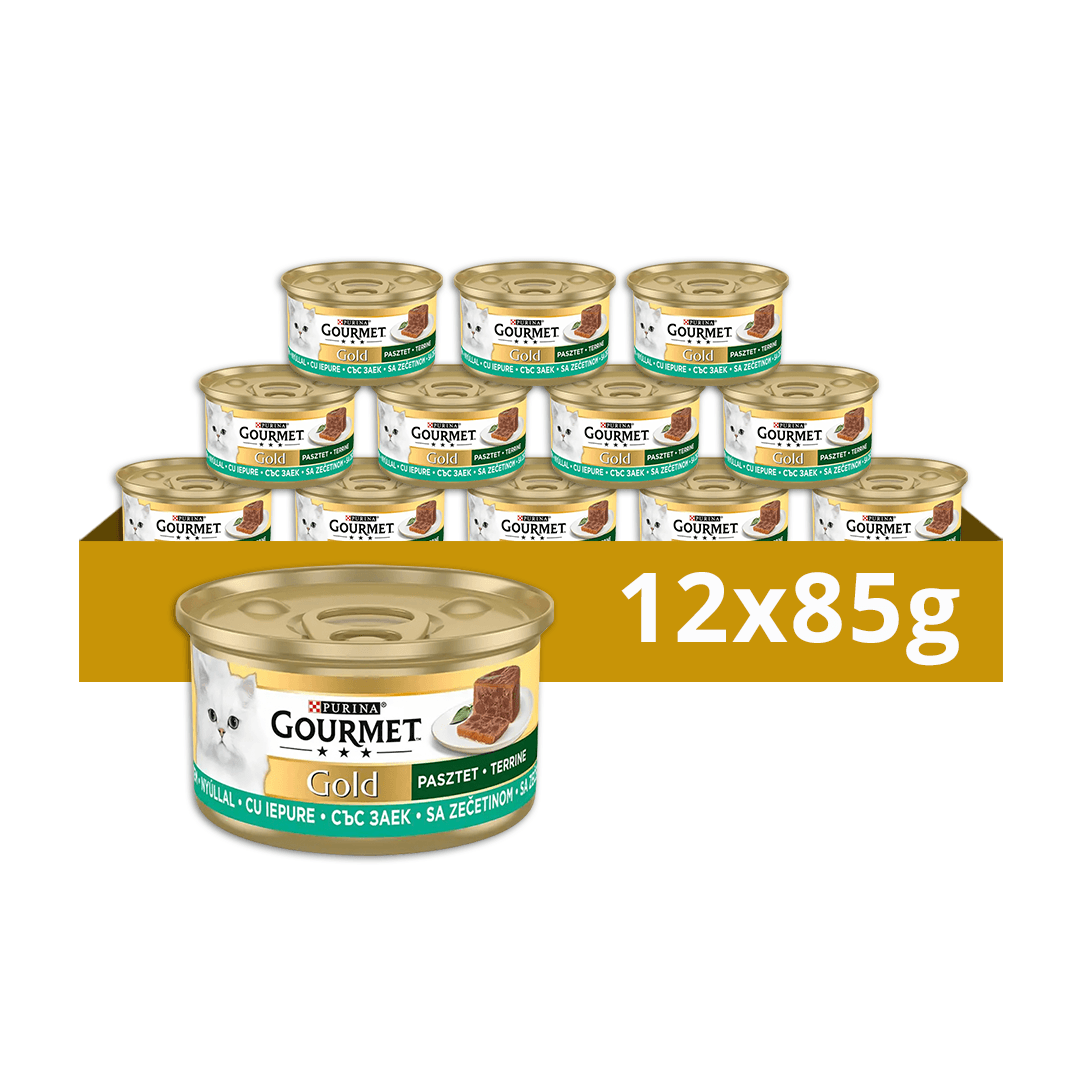 Selected image for Gourmet Gold Pašteta za mačke, Zečetina, 12 x 85 g