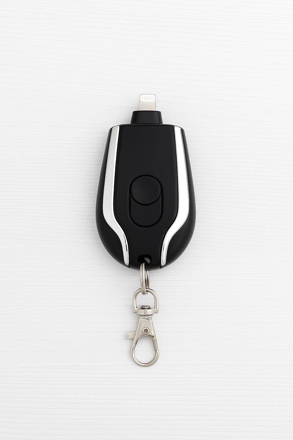 2S Emergency privezak punjač, Hitni, Prenosivi, Lightning, Crni