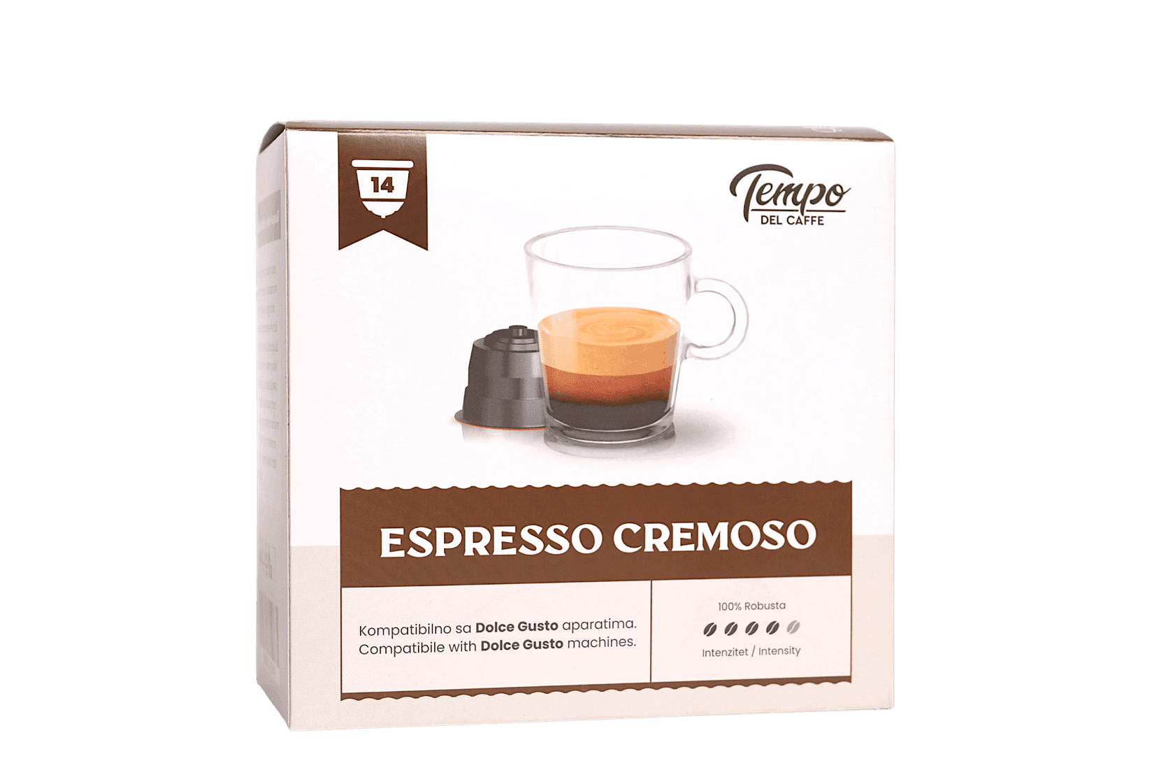 TEMPO DEL CAFFE Kapsule za Dolce Gusto Espresso Cremoso, 14 komada