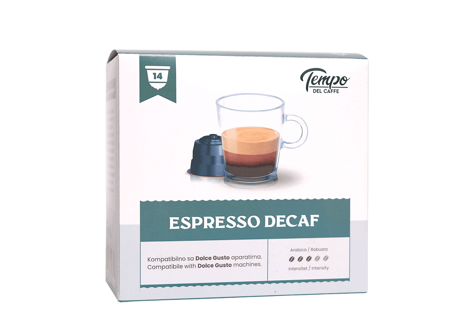 TEMPO DEL CAFFE Kapsule za Dolce Gusto Espresso Decaf, 14 kapsula