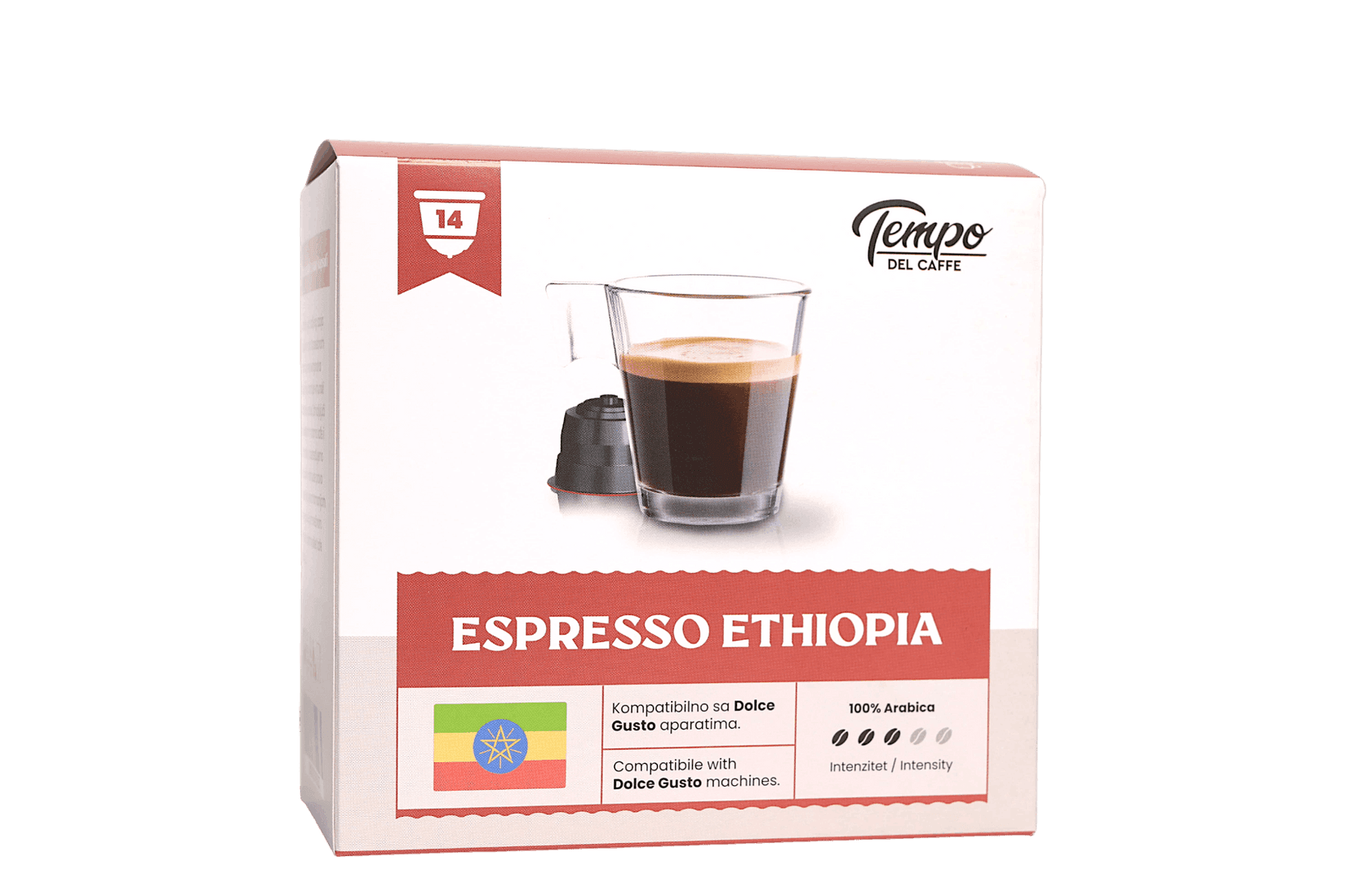 TEMPO DEL CAFFE Kapsule za Dolce Gusto Espresso Ethiopia, 14 komada
