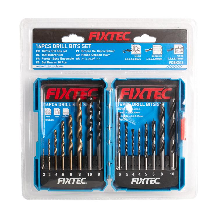 FIXTEC Set bita za bušenje FDBK016, 16 komada