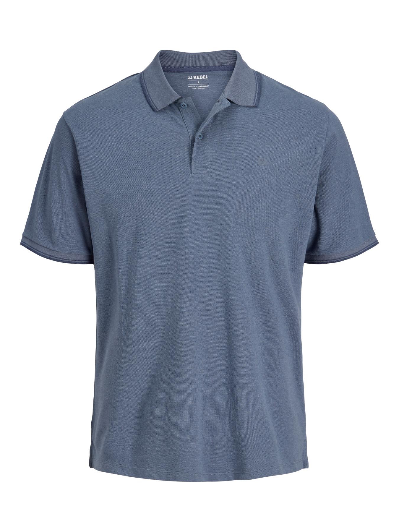 JJ Rebel Muška polo majica 12271166, Sivo-teget