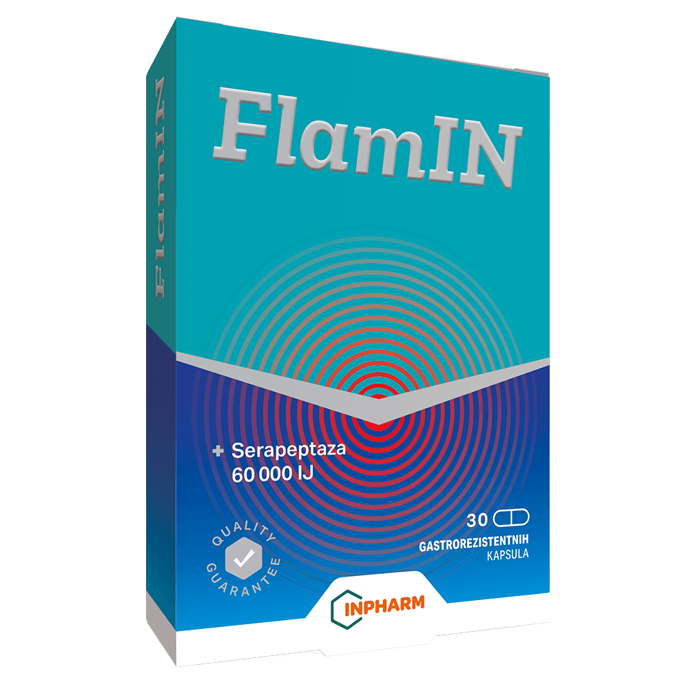 Inpharm FlamIN, Za upalu-otok-bol, 30 kapsula