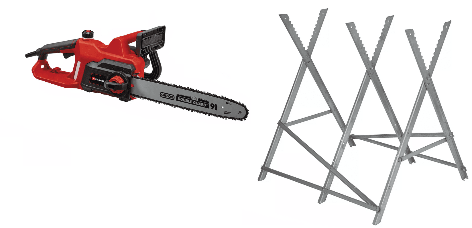 Einhell Električna lančana testera GC-EC 2040 + Stalak za rezanje drva, do 200 kg