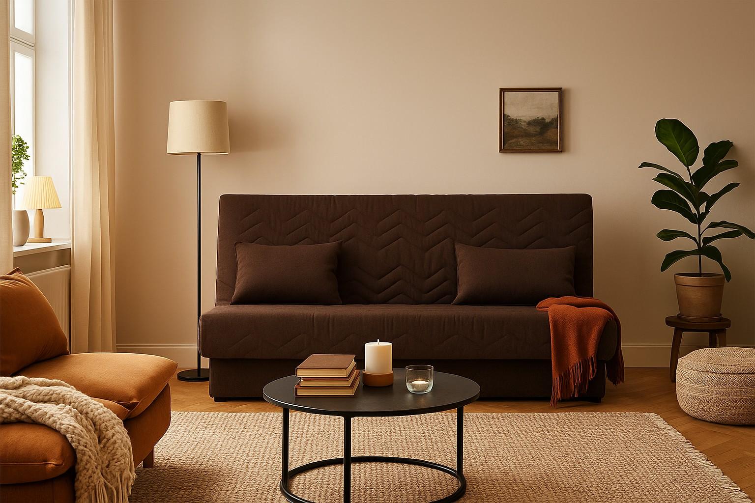 SIMPO Klik klak ležaj na razvlačenje MAJA, Braon