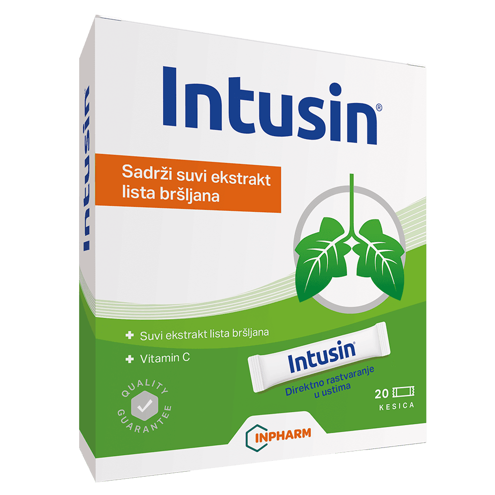 Inpharm Intusin, Protiv kašlja, 20 kesica