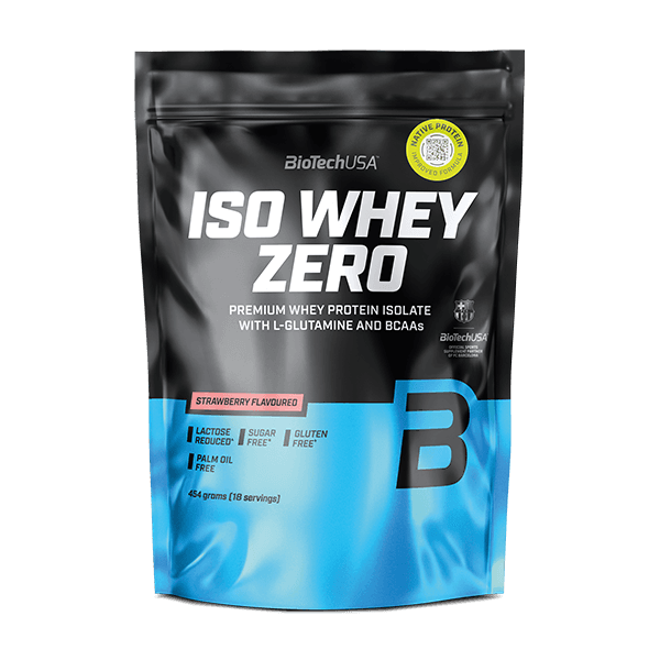 Biotechusa Protein Isowhey Zero, Bez laktoze, Jagoda, 454g