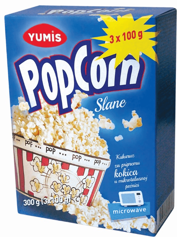 Yumis Kokice za mikrotalasnu, 3 komada, 300g