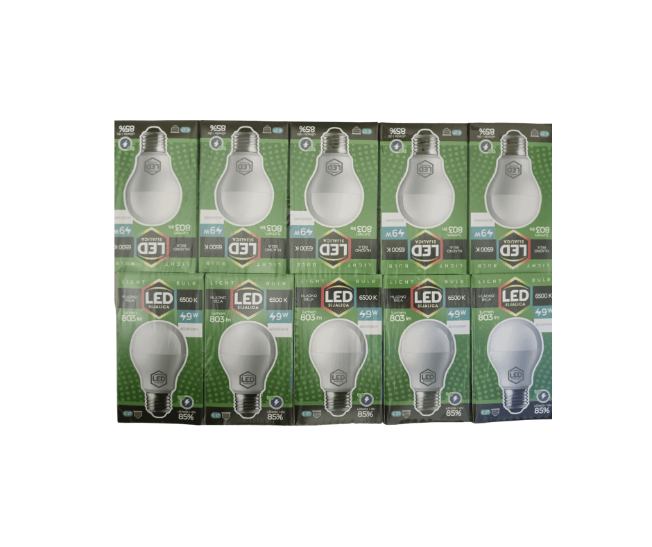 Led Sijalica 9W 6500K, 10 komada