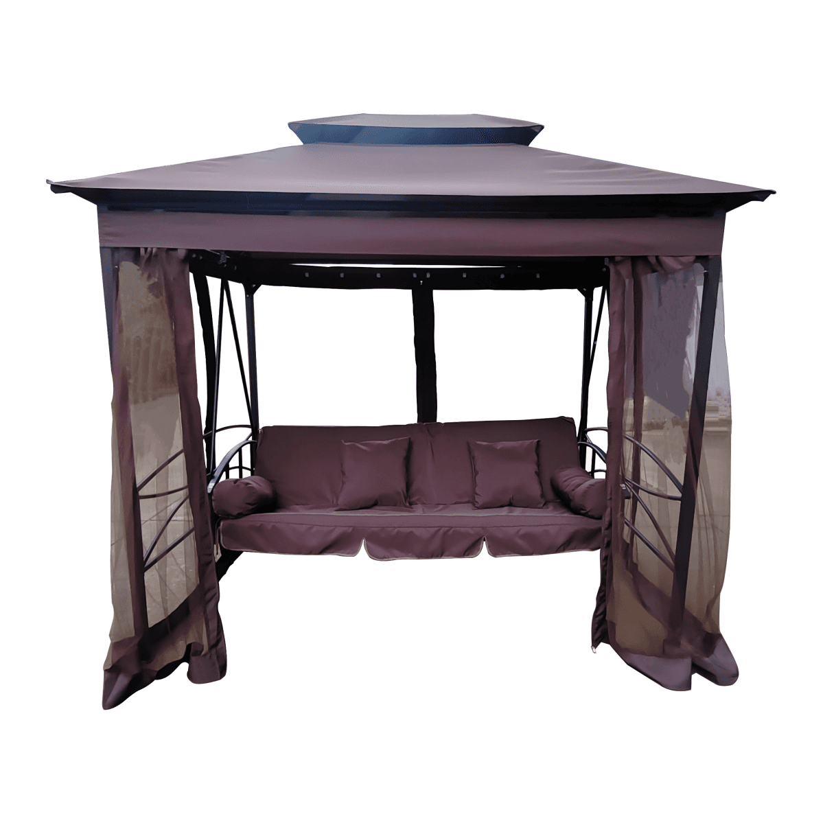 Baštenska ljuljaška Gazebo C1098, 255x175x235cm, Siva