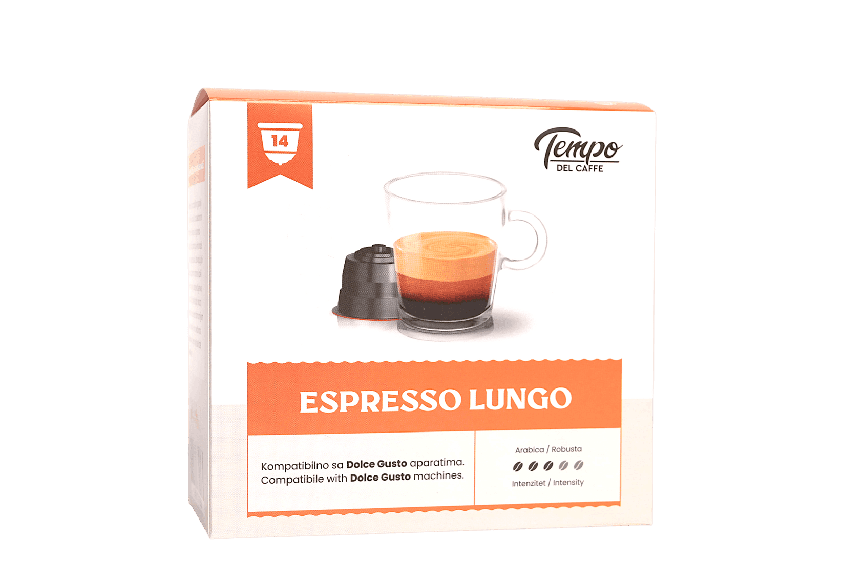 TEMPO DEL CAFFE Kapsule za Dolce Gusto Espresso Lungo, 14 komada