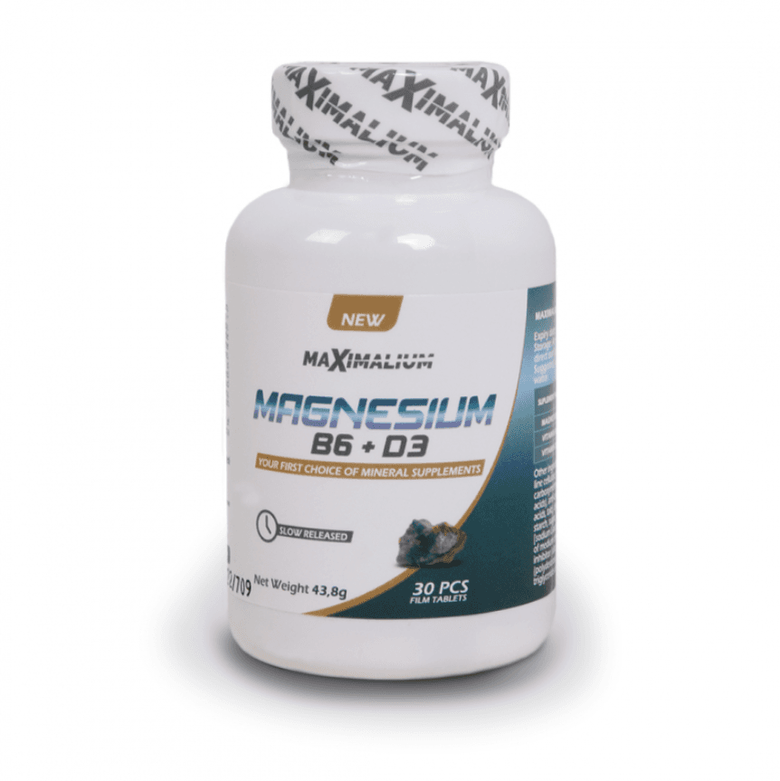 Maximalium Magnezijum + B6 + D3, 30 tableta