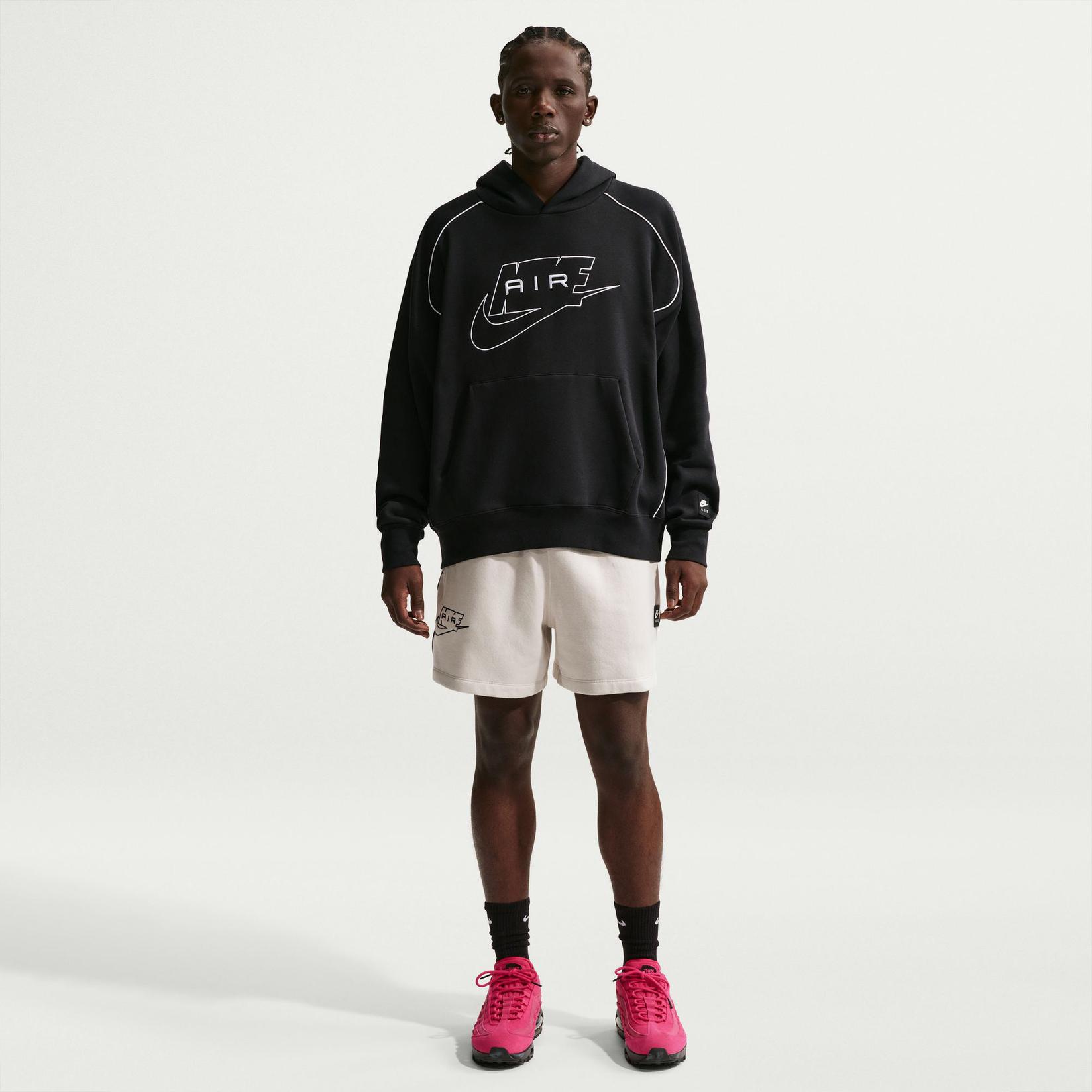 Nike Muški duks sa kapuljačom Air Po IF1266, Crni