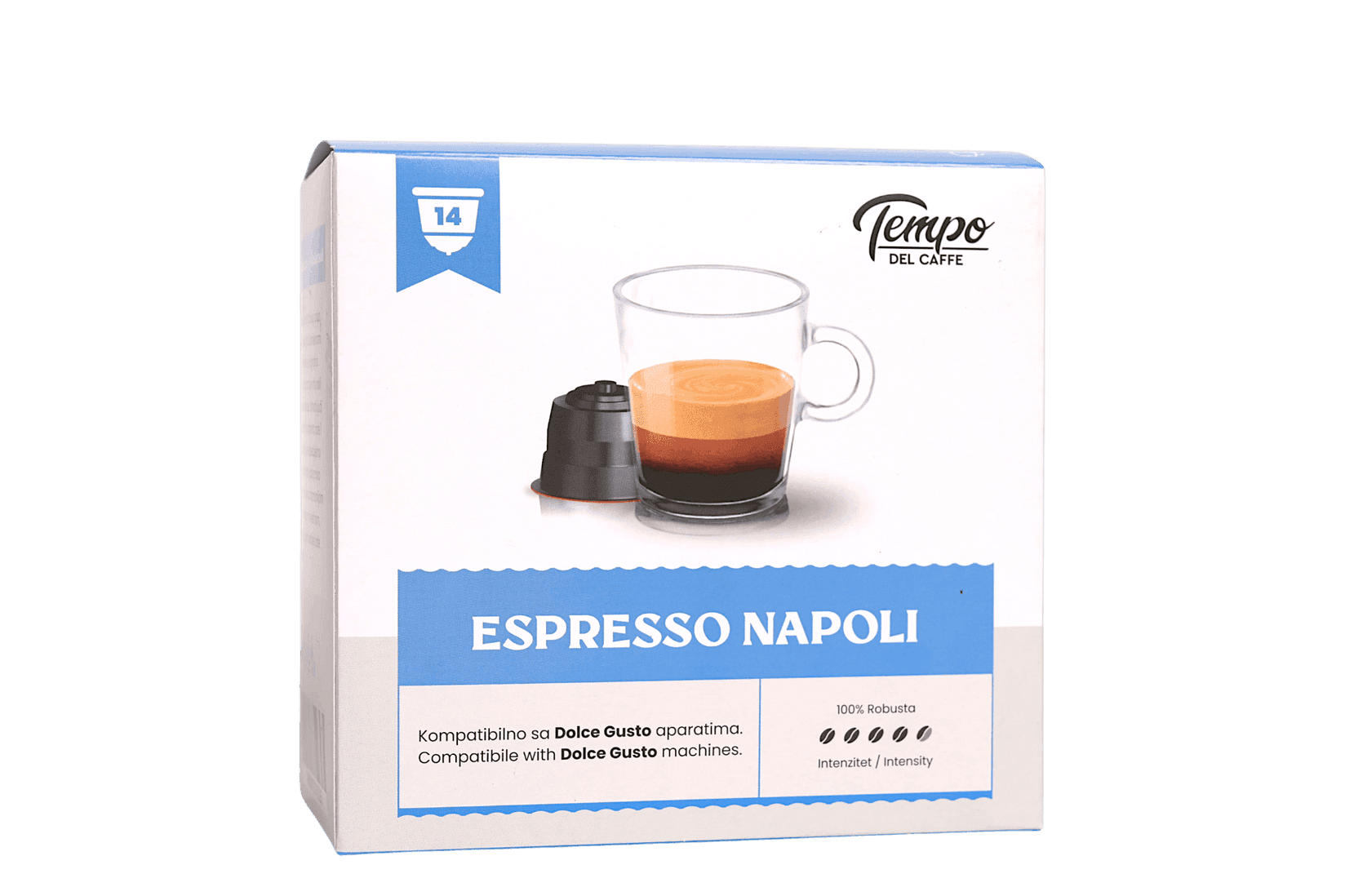 TEMPO DEL CAFFE Kapsule za Dolce Gusto Espresso Napoli, 14 kapsula