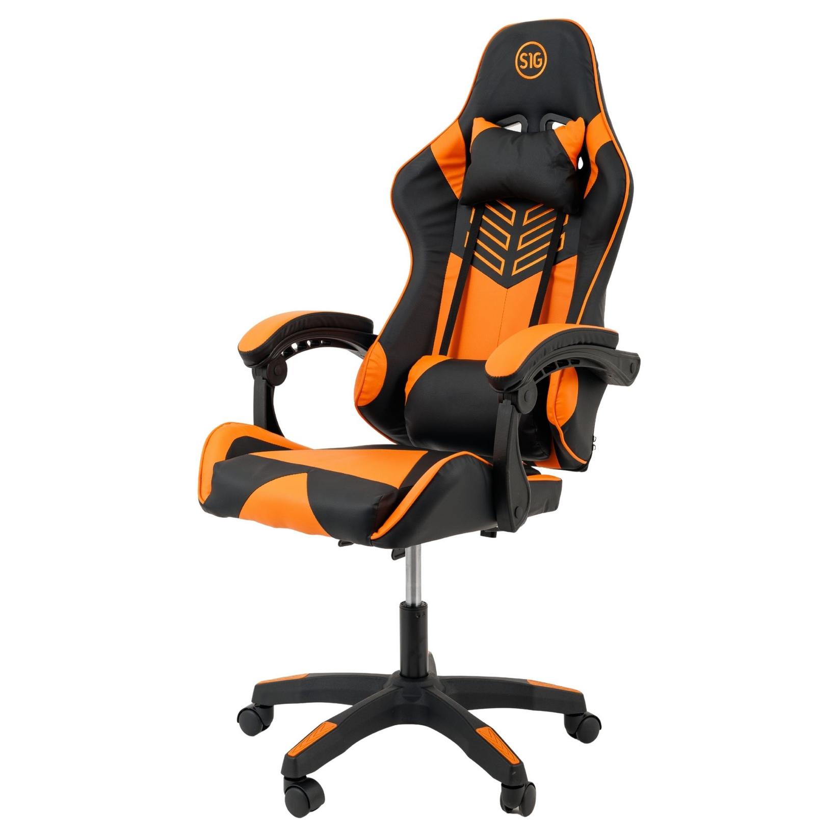 S1G Gejmerska stolica + USB masažer, Narandžasta