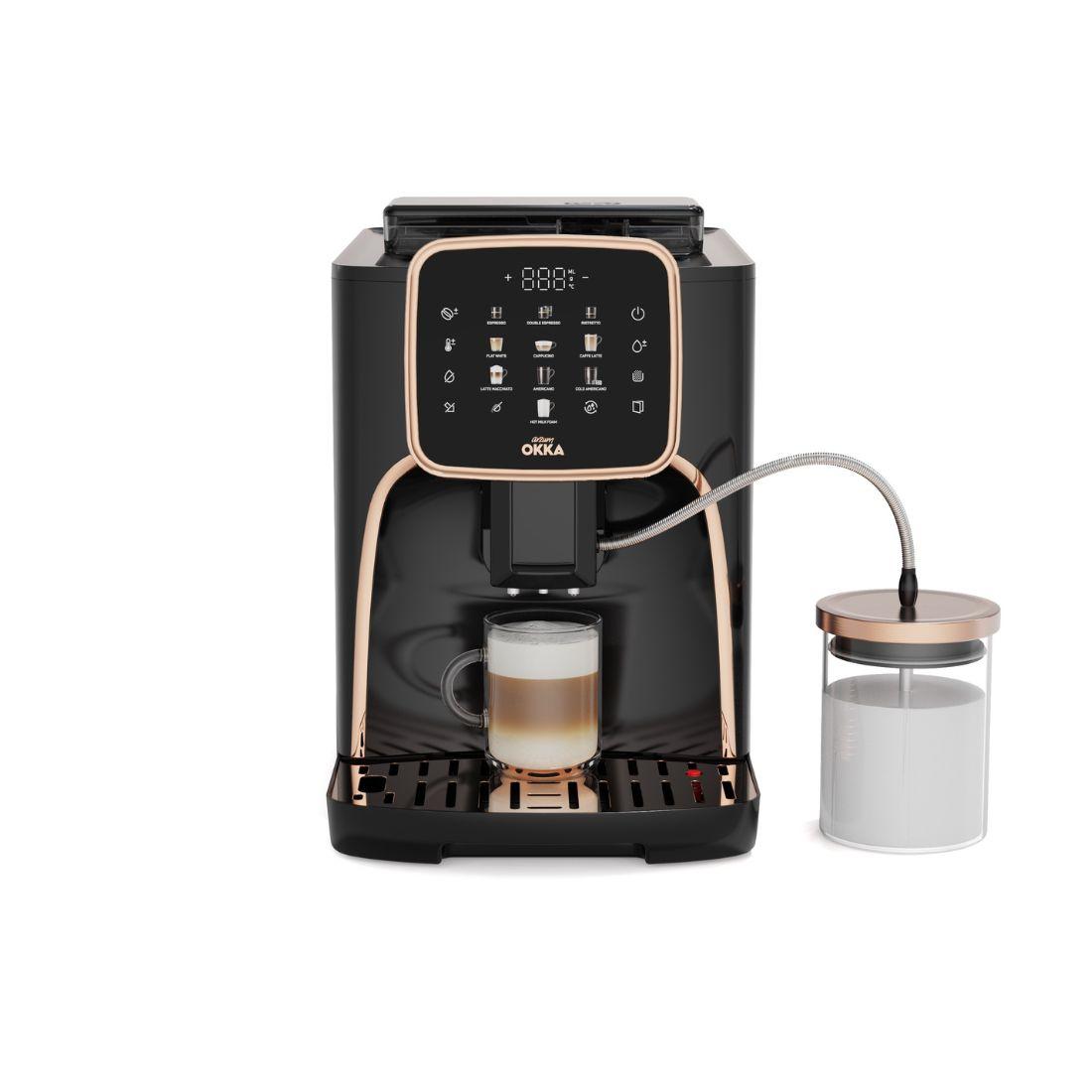 Arzum Okka Espresso automatski aparat sa 6.6" ekranom Pro M, Crno-bakarni